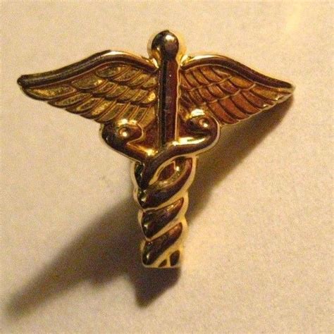 Caduceus Medical Lapel Pin Staff Of Asclepius Nurse Doctor Healthcare