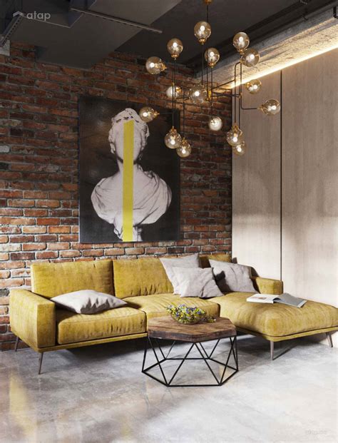 industrial living room apartment design ideas  malaysia atapco