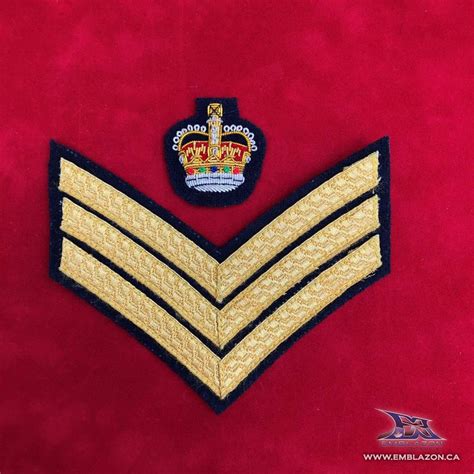 Ee 104 I Sergeant Rank Gold On Blue Issue Size Rcmp Nco Dress