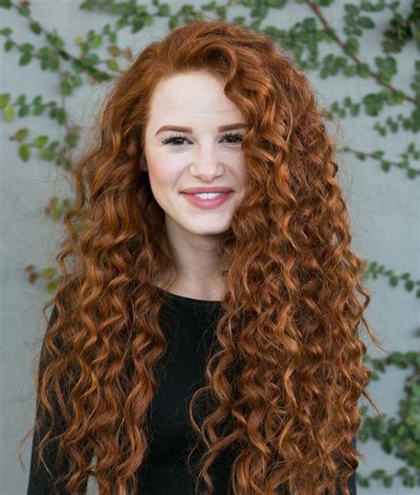 ling curly red hair styles wavy haircut