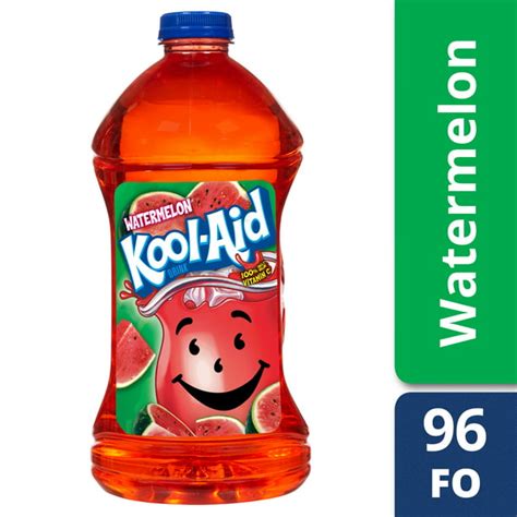 Kool Aid Watermelon Ready To Drink Soft Drink 96 Fl Oz Bottle Walmart