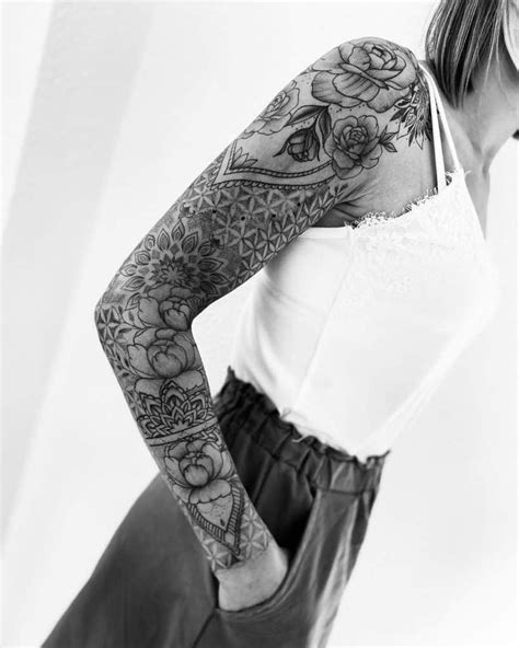 Top 49 Best Flower Tattoo Sleeve Ideas 2021 Inspiration Guide Sleeve Tattoos For Women