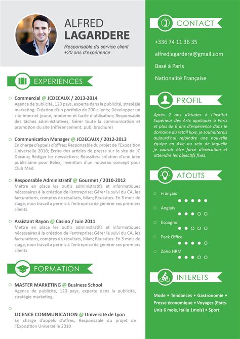 CV Traditionnel - Sérieux | Modèle cv, Modèle cv gratuit ...