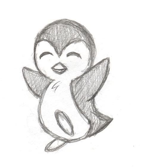Simple line drawings of animals. Penguin 03 by asianwaterfall on deviantART | Art drawings ...