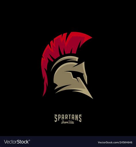 Spartan Logo Sparta Logo Helmet Logo Vector Image On Vectorstock