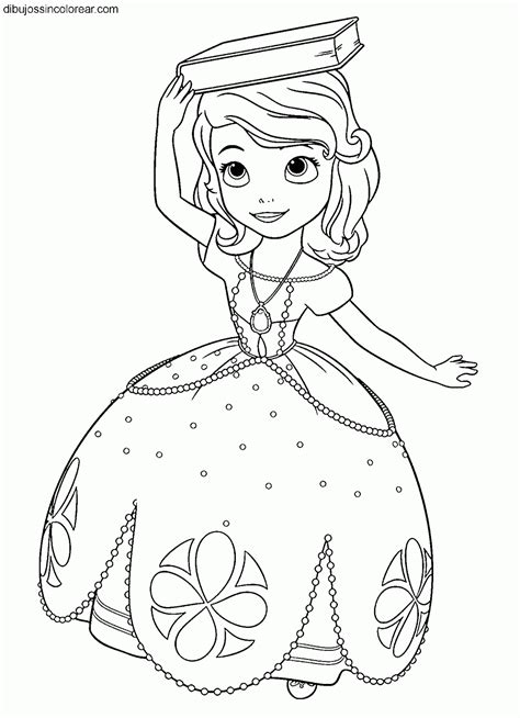Dibujos Sin Colorear Dibujos De La Princesa Sof A Princesa Disney Para Colorear