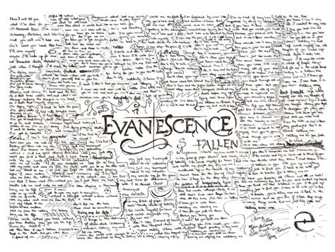 Evanescence Fallen Lyrics By Iveec On Deviantart