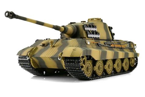 Rc Tank King Tiger 116 Metal Version Ir Barrel Smoke 360° Tower Pro