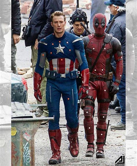 Deadpool And Captain America Marvel Dc Marvel Superheroes Avengers