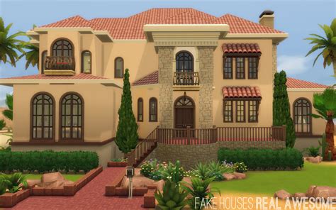 My Sims 4 Blog Verona House No Cc By Fake Houses Real Awesome