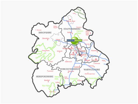 Map Six Towns Of Stoke On Trent Hd Png Download Kindpng