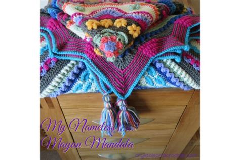 Helen Shrimpton My Nameless Blanket Mayan Mandala Stylecraft Yarn