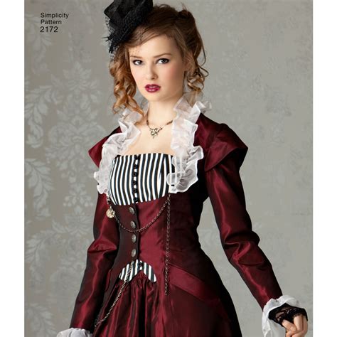 s2172 simplicity sewing pattern misses steampunk costume simplicity