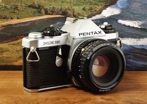 Vintage Pentax Me Super 35mm Slr Film Camera Pentax A 50mm