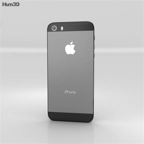 Apple Iphone 5s Space Gray Black 3d Model Electronics