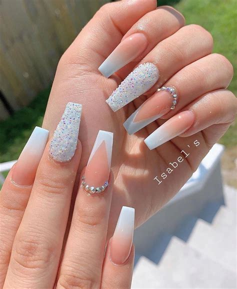 How To Do The Best French Ombre Dip Nails In Ombre Nails Glitter Ombre Acrylic Nails