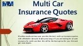 Best Multi Car Insurance Quotes With Affordable Premium Rates Online