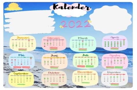 7 Link Download Template Kalender 2022 Gratis Lengkap Dengan Tanggal