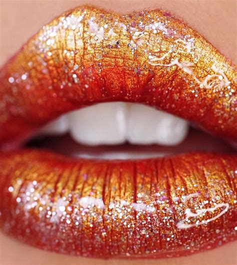 Orange And Red Glitter Lips♪ƸӜƷ ♛♪ Sg33¡¡¡ ¸¸¸•´¯`sweets ¡¡¡
