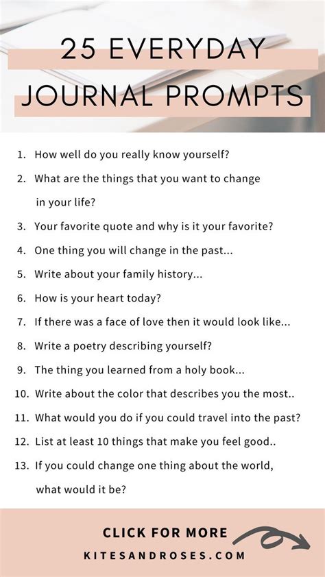 49 Journal Writing Prompts For Things To Write About Kites And Roses