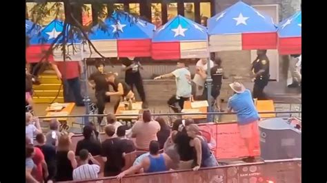 Trays Metal Pitcher Used As Weapons In San Antonio Riverwalk Brawl Video Youtube