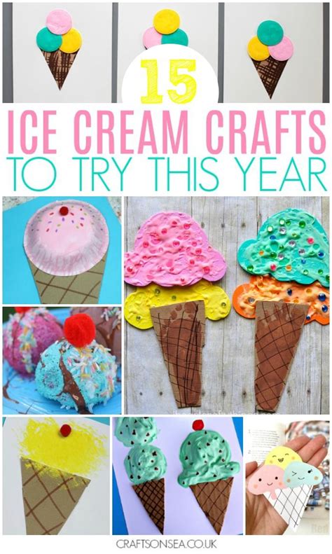 15 Ice Cream Crafts For Kids Ice Cream Crafts Crafts Preschool Crafts