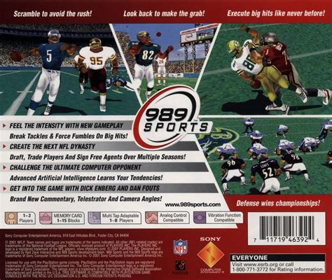 Nfl Gameday 2002 2001 Playstation Box Cover Art Mobygames