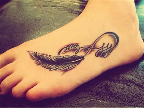 Infinity With A Feather Feather Tattoos Infinity Tattoo Designs Feather Tattoo Design