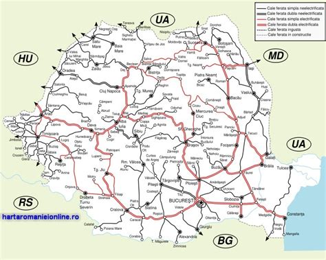 Harta Rutiera A Romaniei Actualizata Harta