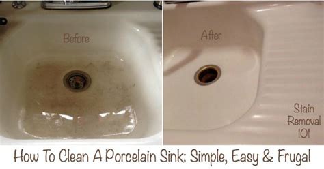 How To Clean Porcelain Sink Simple Easy And Frugal Trick