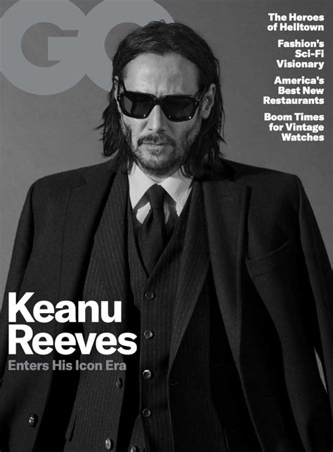 Keanu Reeves 2019 Gq Cover Photo Shoot