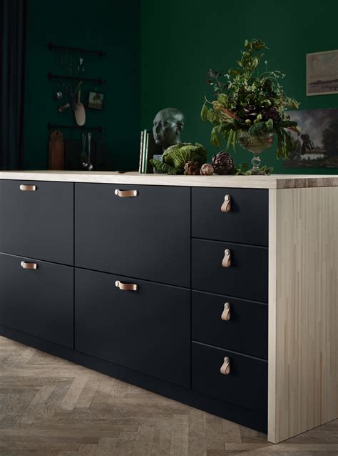 KUNGSBACKA Deur, antraciet, 60x80 cm - IKEA | Black ikea kitchen ...