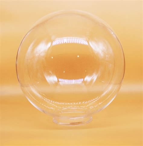 16 Clear Acrylic Round Globe 6 Neck Replacement Sphere Outdoor
