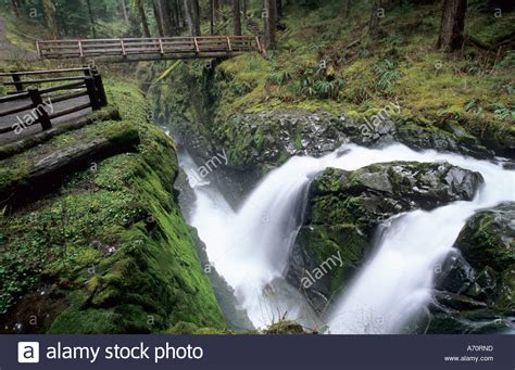 Sol Duc Falls In Sol Duc Valley Of Olympic National Park