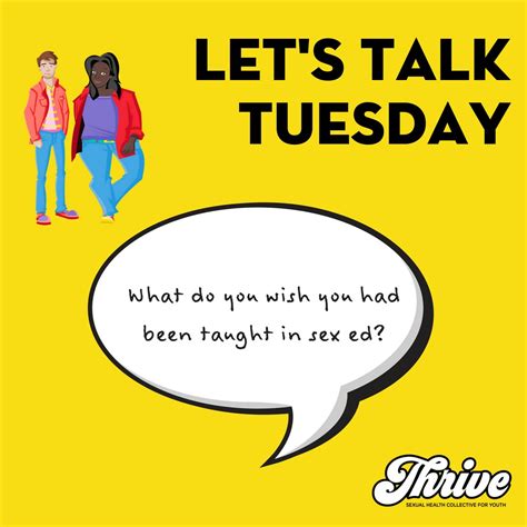 Thrive Sexual Health Collective For Youth On Twitter It’s Letstalktuesday And We’re