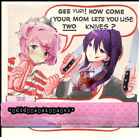 Jee Yuri How Come Your Mom Lets You Use Two Knives Doki Doki