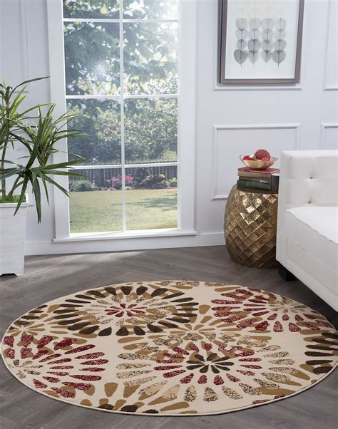 Bliss Rugs Sofie Contemporary Indoor Round Area Rug