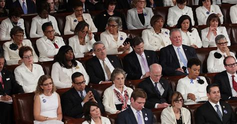 Democratic Women Wear White To Presidents Joint Session