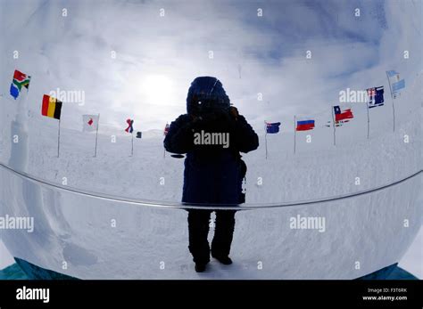 Flags Of Original Signatory Nations Of The Antarctic Treaty And The