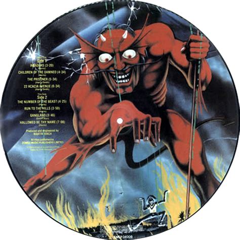 Iron Maiden The Number Of The Beast Uk Picture Disc Lp Vinyl Picture