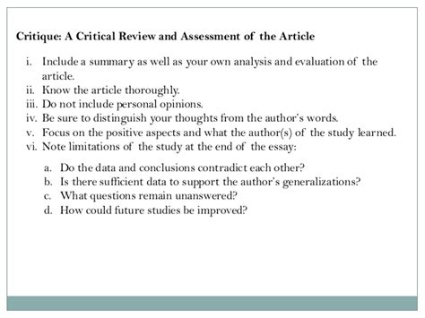 So we level up to a scientific article. Critique Paper Example Tagalog - How To Write A Reaction ...