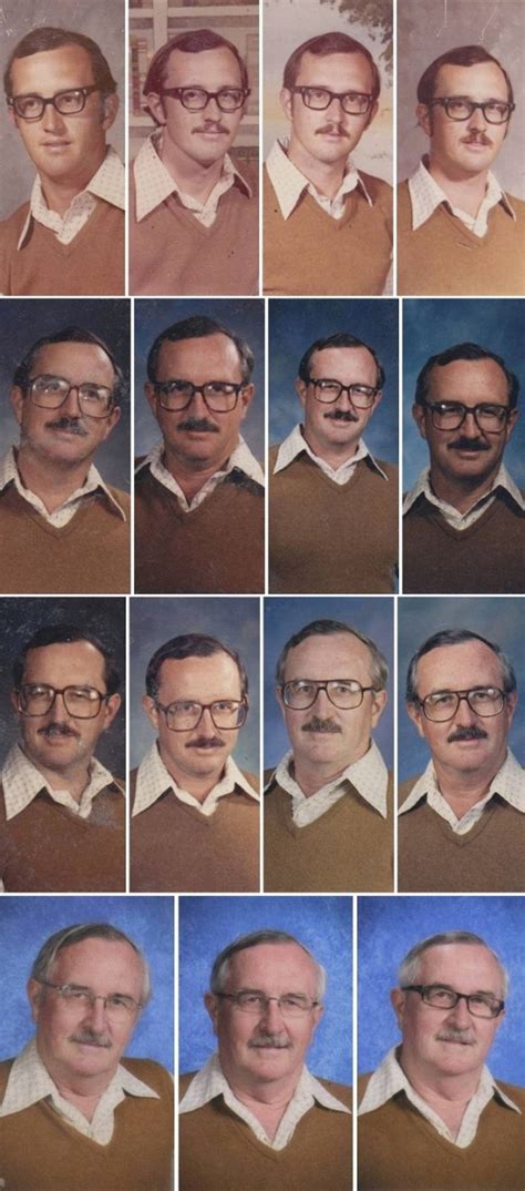 Teacher Wears Same Outfit In Yearbook Photos For 40 Years