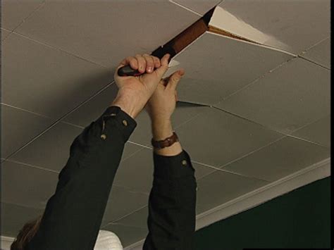 Ceiling tiles also come in various sizes, including 12 x 12 ceiling tiles. How to Replace Ceiling Tiles with Drywall | how-tos | DIY