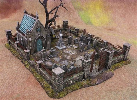 Tabletop World Graveyard Malifaux Terrain Halloween Village