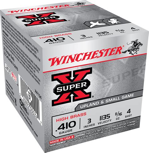 winchester 410 gauge 3 4 shot super x 25 shotshells lefebvre s source for adventure