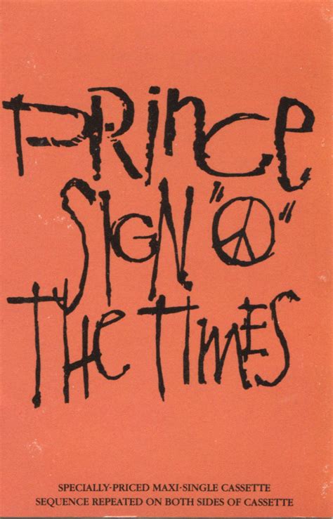 Alex salibian, harry styles, jeff bhasker, mitch rowland, ryan nasci, tyler johnson lyrics powered by www.musixmatch.com. Prince - Sign "O" The Times (1987, Cassette) | Discogs