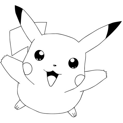 Pikachu coloring pages for kids. Free Printable Pikachu Coloring Pages - Coloring Junction