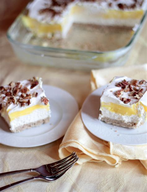 Luscious Lemon Dessert - Holly Bakes