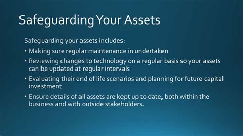 Safeguarding Your Assets Protect The Future Of Your Business