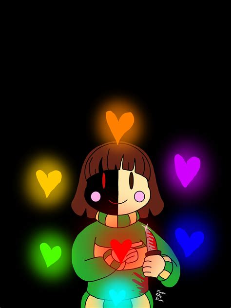 Chara Smiles And Points To Her Knife Fandom